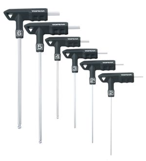 Набор шестигранников стальной Topeak T-Handle DuoHex Wrench