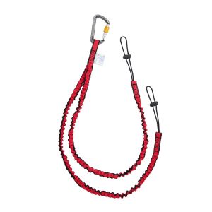 Стропа двойная эластичная с петлей с карабином с муфтой Венто (до 10 кг)