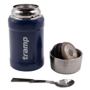 Современный термос с широким горлом с сумкой Tramp TRC-132 0.8