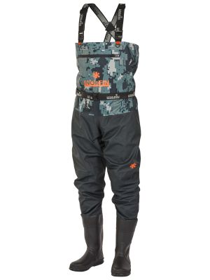 Полукомбинезон Norfin Pilot Bootfoot Camo с сапогами