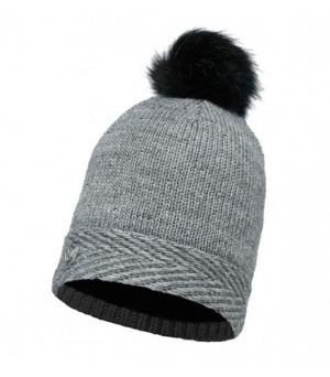 Стильная шапка Buff Ski Chic Collection Knitted & Polar Hat Buff Aura Grey Chic