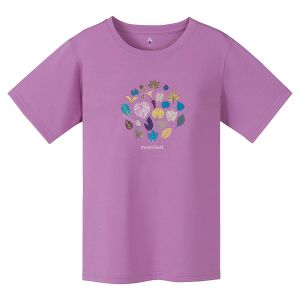 Футболка комфортная женская MontBell Wickron Mountain Leaves