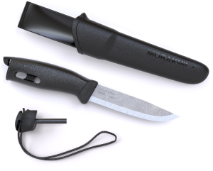 Прочный нож с огнивом Morakniv Companion Spark Black