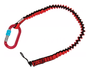 Прочная стропа эластичная одинарная для крепления инструмента Венто (до 25 кг) с карабином Ozone