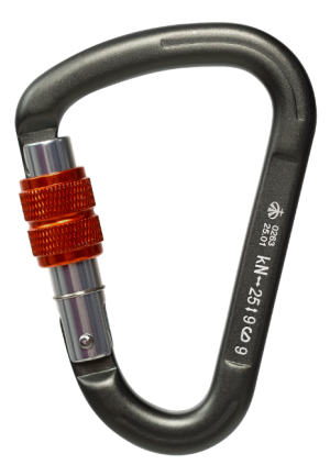 Карабин треугольный с муфтой Keylock Вертикаль Gray