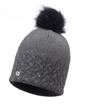 Теплая шапка Buff Knitted & Polar Fleece Hat Elie Grey