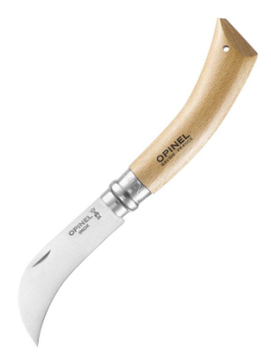 Нож удобный с изогнутым лезвием Opinel №8