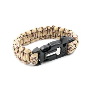 Браслет из паракорда со свистком и огнивом Следопыт PD-02