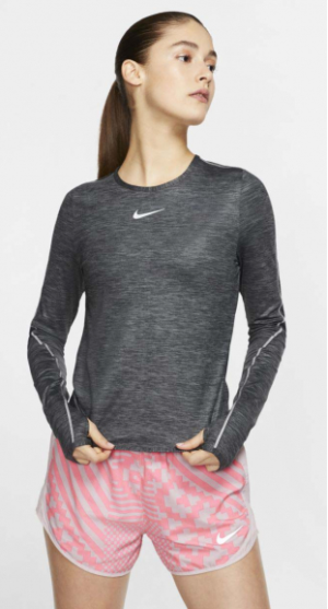 Спортивный джемпер NIKE W NK TOP LS Runway Reflective
