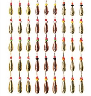 Приманки литые с бисером золото серебро медь для ловли рыбы упаковка штук Овсинка Россия - - 45