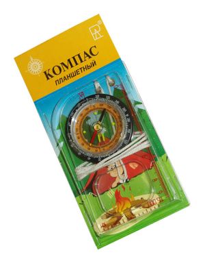 Туристический компас жидкостный планшетный КЖС Тип Контакт 01