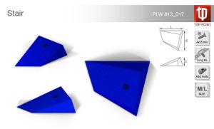 Яркий фанерный накладной рельеф Top Point Stair