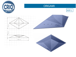 Накладной рельеф для скалолазания Crio Holds Origami