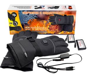 Ветрозащитные перчатки с подогревом Полюс Турбо