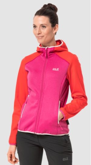 Водонепроницаемая куртка из флиса Jack Wolfskin Hydro Hooded Jacket W