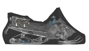 Чехол транспортировочный для снегохода модель с года Baseg Yamaha Viking 540 2015