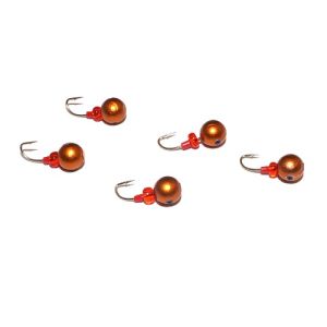 Мормышка свинцовая медная для ловли рыбы упаковка штук Шар Россия 10