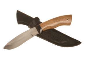 Нож с кожаными ножнами Альпинист Сплав 