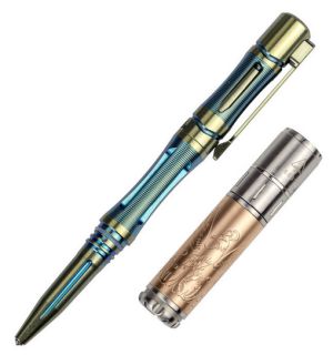 Fenix - Стильный набор Fenix ручка T5Ti + фонарь F15 серый