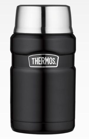 Удобный термос с ложкой Thermos SK3020-BK King food jar 0.71L