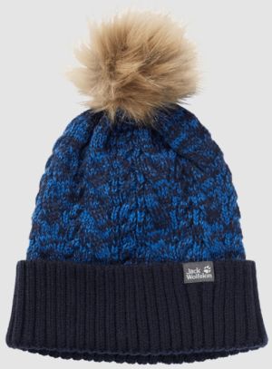 Шапка с помпоном Jack Wolfskin Knit Pompom Cap Kids