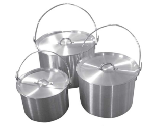 Походный набор котлов алюминиевых с крышкой Tramp 