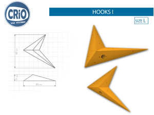 Накладной рельеф для скалолазания Crio Holds Hooks I