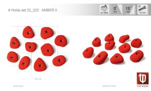 Надежный набор зацепов для скалолазания Top Point #322 Amber II