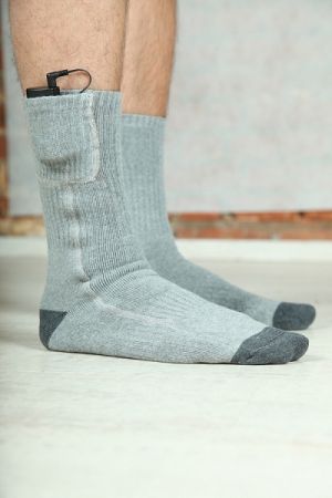 Удобные носки с подогревом на батарейках RedLaika RL-N-01 (AA)