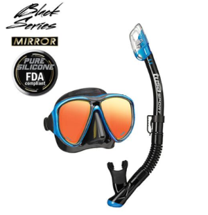 Комплект маска и трубка в сумке Tusa Sport UC-2425 Black Series