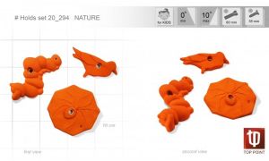 Набор детских зацепов для скалолазания Top Point Nature #294