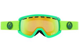 Горнолыжная маска с дополнительной линзой оправа линзы Dragon Alliance (snow) D2 ( Grass Heather, Smoke Gold Ionized + Yellow)