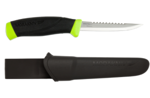 Нож с прорезиненной рукоятью Morakniv Fishing Comfort Serrated Edge