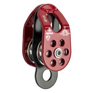 Стальной блок ролик двойной дюралевый с подшипником Вертикаль