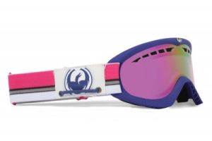 Горнолыжная маска оправа линза Dragon Alliance DXS ( Nautical, Pink Ionized+Rose)
