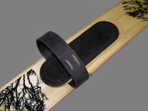 Кожаные крепления с резиновой накладкой Снаряжение 