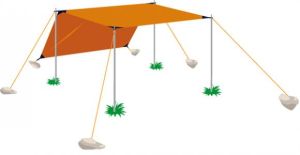 Легкий туристический тент Normal 3 Si