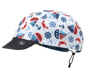 Стильная кепка с козырьком Buff Cap Baby Ocean Blue-White