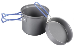 Функциональный котел с крышкой сковородой из анодированного алюминия Tramp - 1