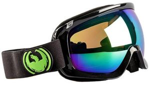 Маска для сноуборда оправа линзы Dragon Alliance D3 ( Jet, Green Ion + Yellow Blue Ion)