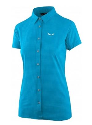 Рубашка туристическая Salewa 2018 Puez Minicheck Dry W S/S Srt hawaiian blue