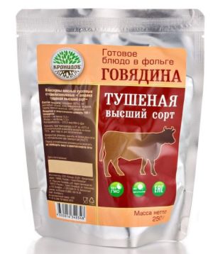 Туристическая Говядина тушеная высший сорт гр Кронидов , 250