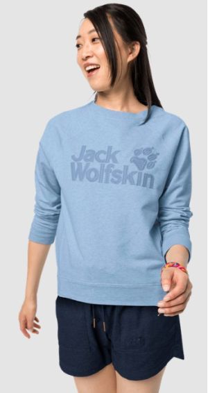 Женский свитшот Jack Wolfskin Logo Sweatshirt W