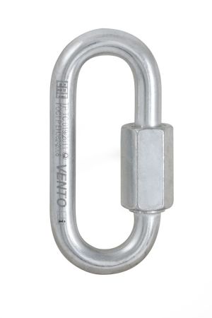 Карабин-рапид стальной овальный оцинкованный Венто Link 8 zn