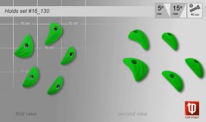 Скалолазные зацепы для ног Top Point #130