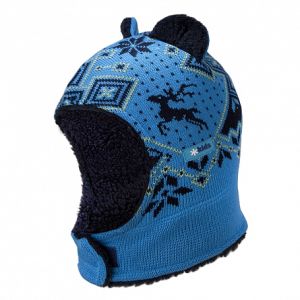 Шапка вязаная с ушками Kama 2017-18 B62