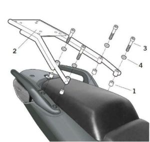 Крепление верхнего кофра прочное Shad Honda CBF 1000-10/13