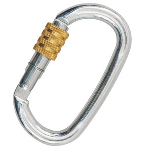Надежный карабин с резьбовой муфтой Kong Ovalone C.Steel 40KN