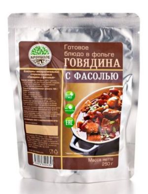 Вкусные консервы Говядина с фасолью Кронидов 