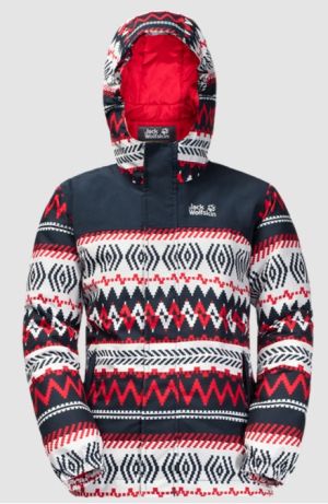 Удобная куртка для мальчиков Jack Wolfskin B Kajak Printed Falls Jkt
